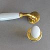 Poignée de porte Porcelaine DUO - Blanc Brillant/LP + Condammation